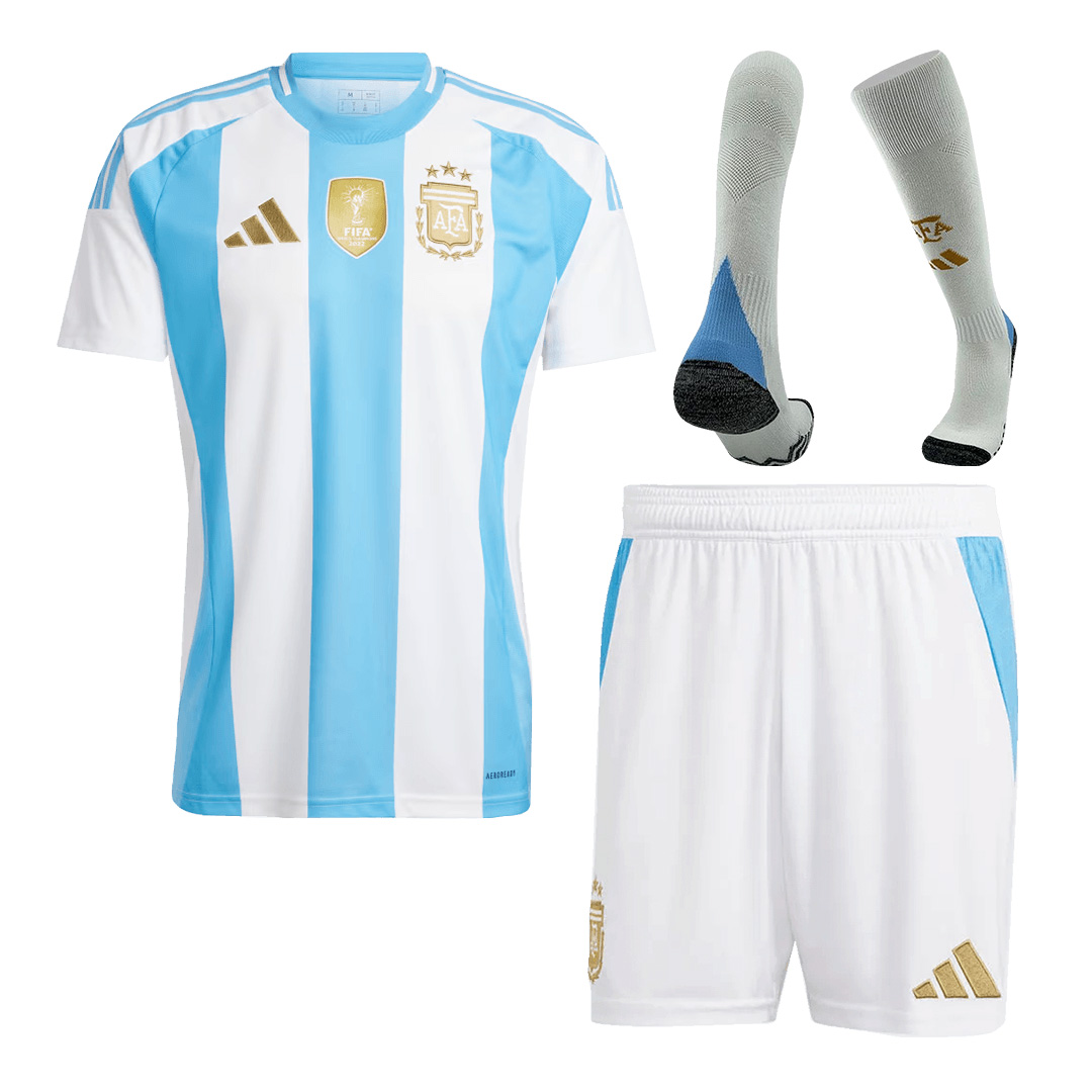 [Super Replica] Argentina Home Whole Kit(Jersey+Shorts+Socks) Copa America 2024 - Reps Jerseys