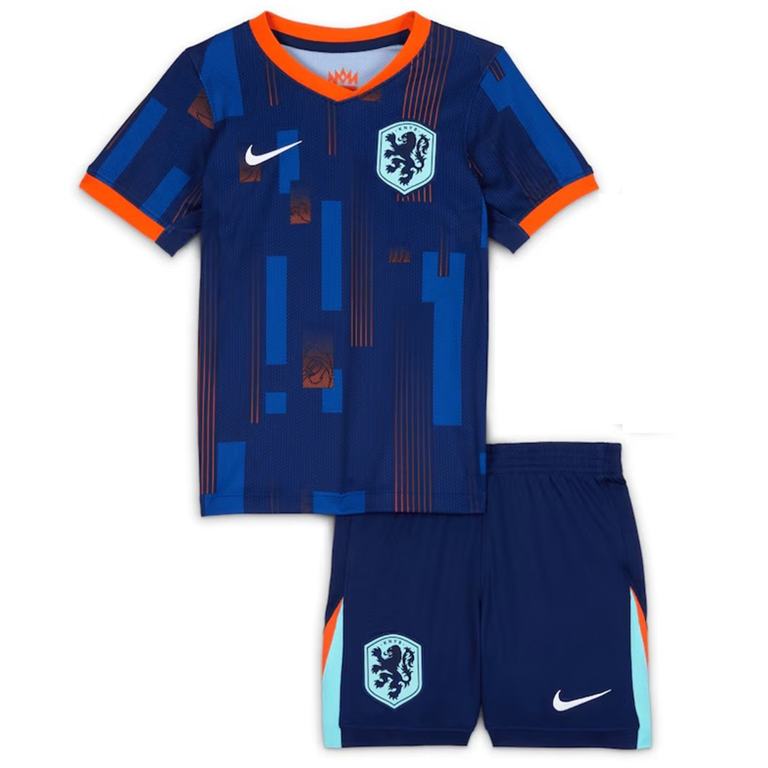 Kids Netherlands Away Jersey Kit Euro 2024 - Reps Jerseys
