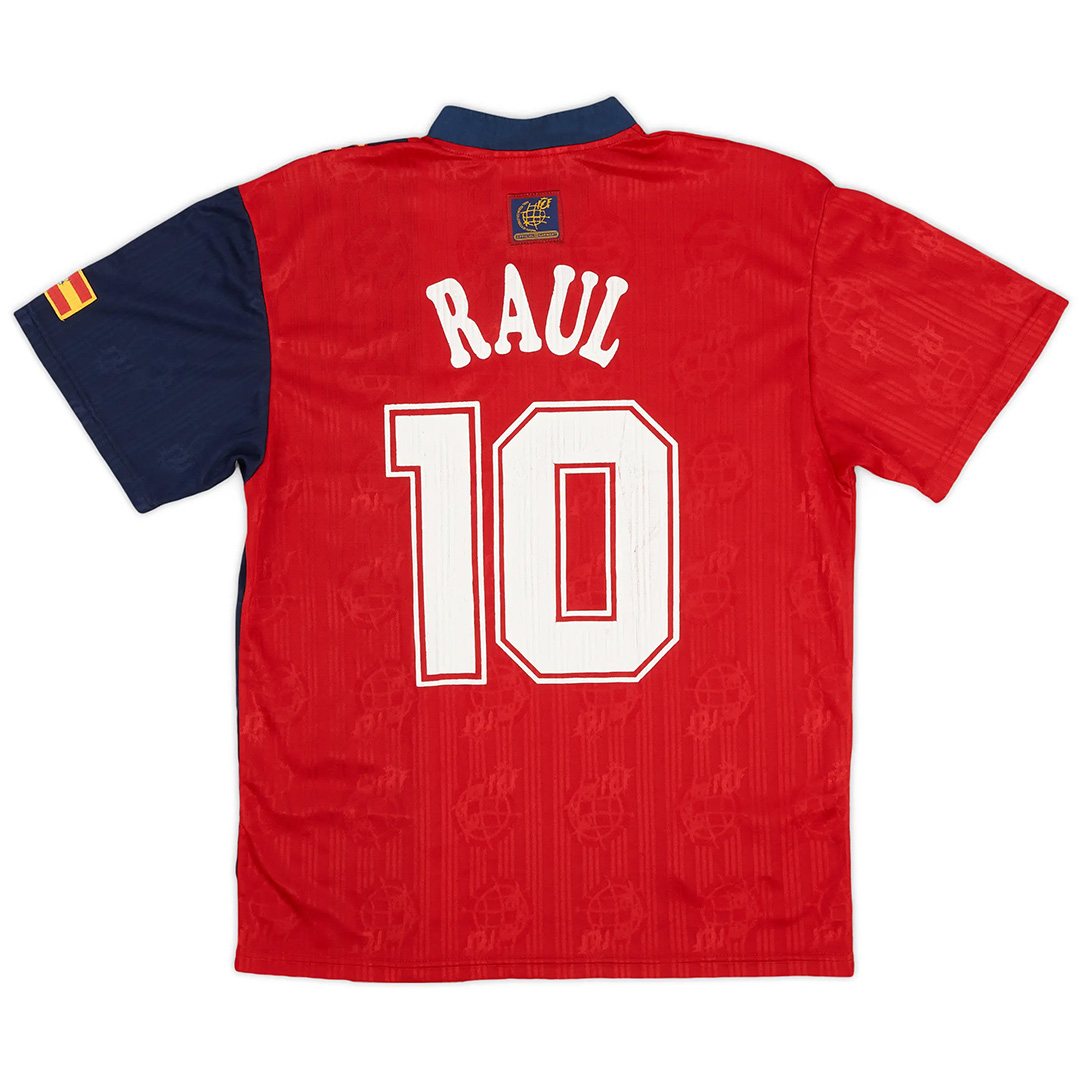 RAUL #10 Retro Spain Home Jersey 1996 - Reps Jerseys