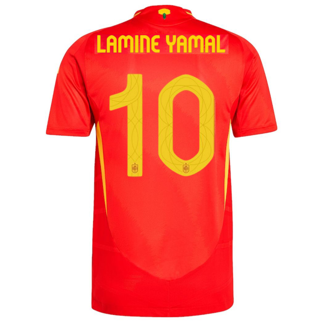 LAMINE YAMAL #10 Spain Home Jersey Player Version Euro 2024 - Reps Jerseys