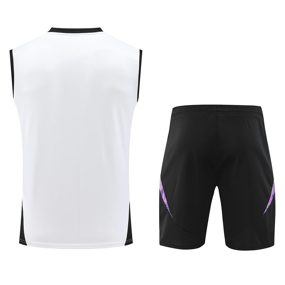 Germany Sleeveless Training Kit White Euro 2024 - Reps Jerseys