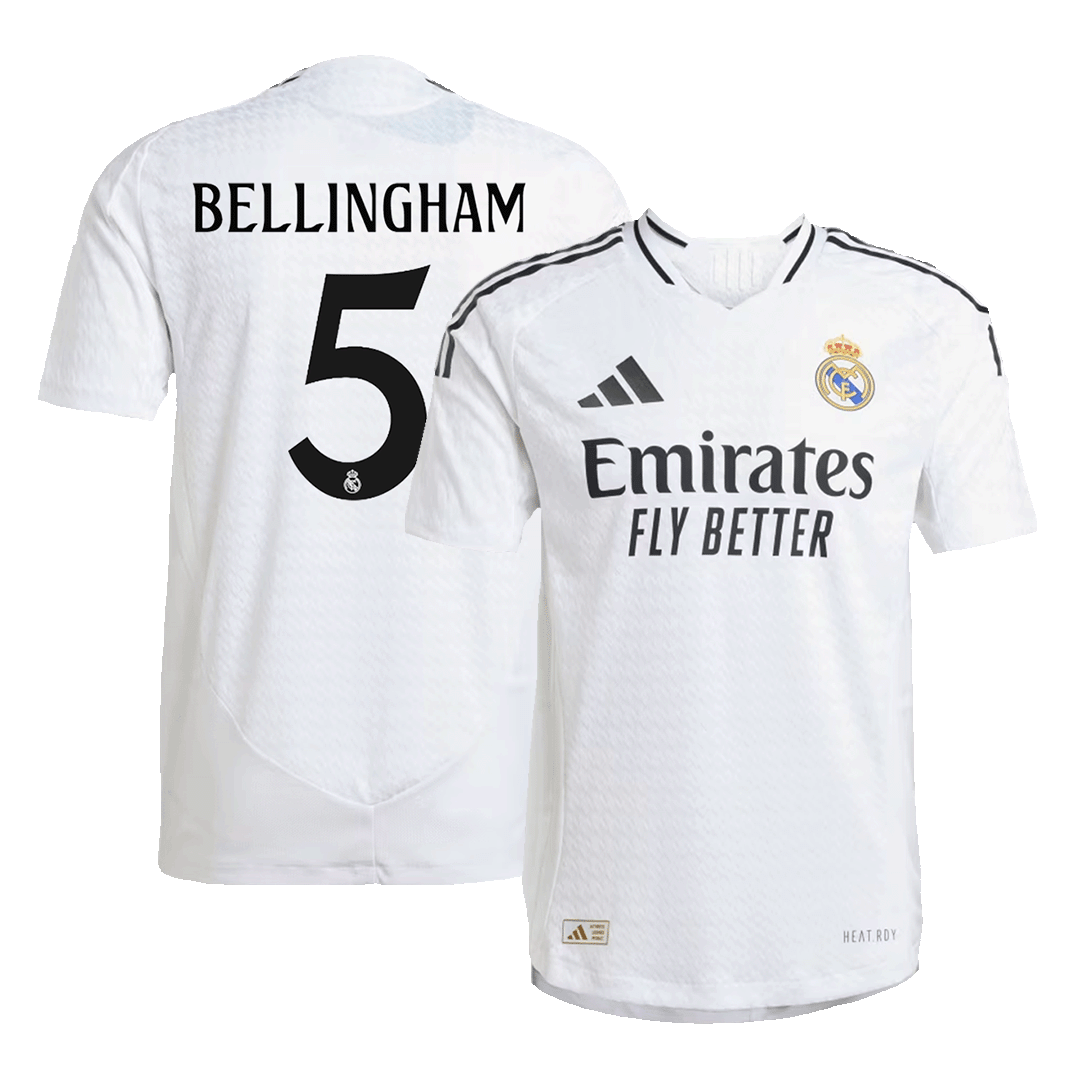 BELLINGHAM #5 Real Madrid Home Jersey Player Version 2024/25 - Reps Jerseys