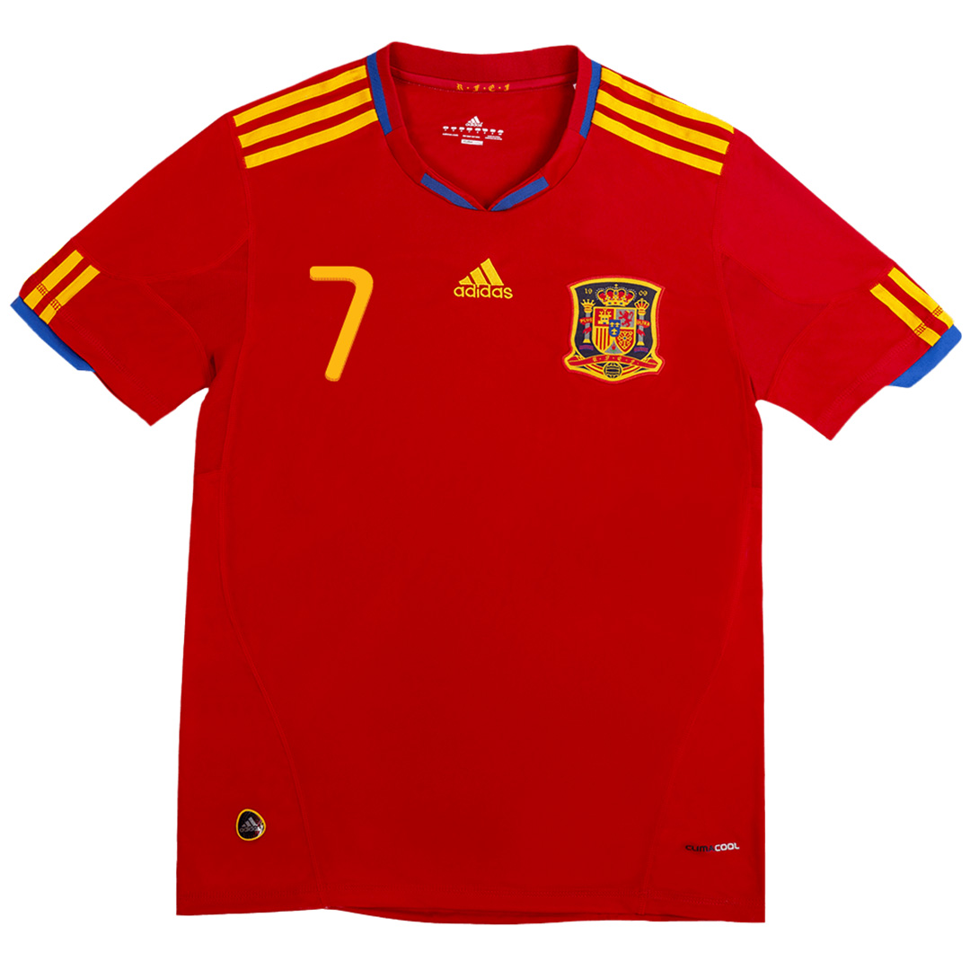 DAVID VILLA #7 Retro Spain Home Jersey 2010 - Reps Jerseys