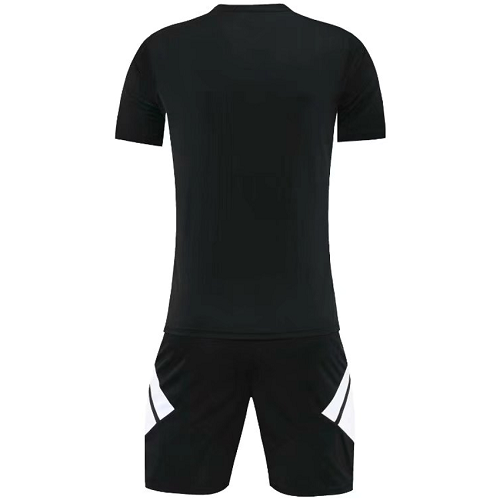 Customize Team Black Soccer Jersey Kit(Shirt+Short) 721 - Reps Jerseys