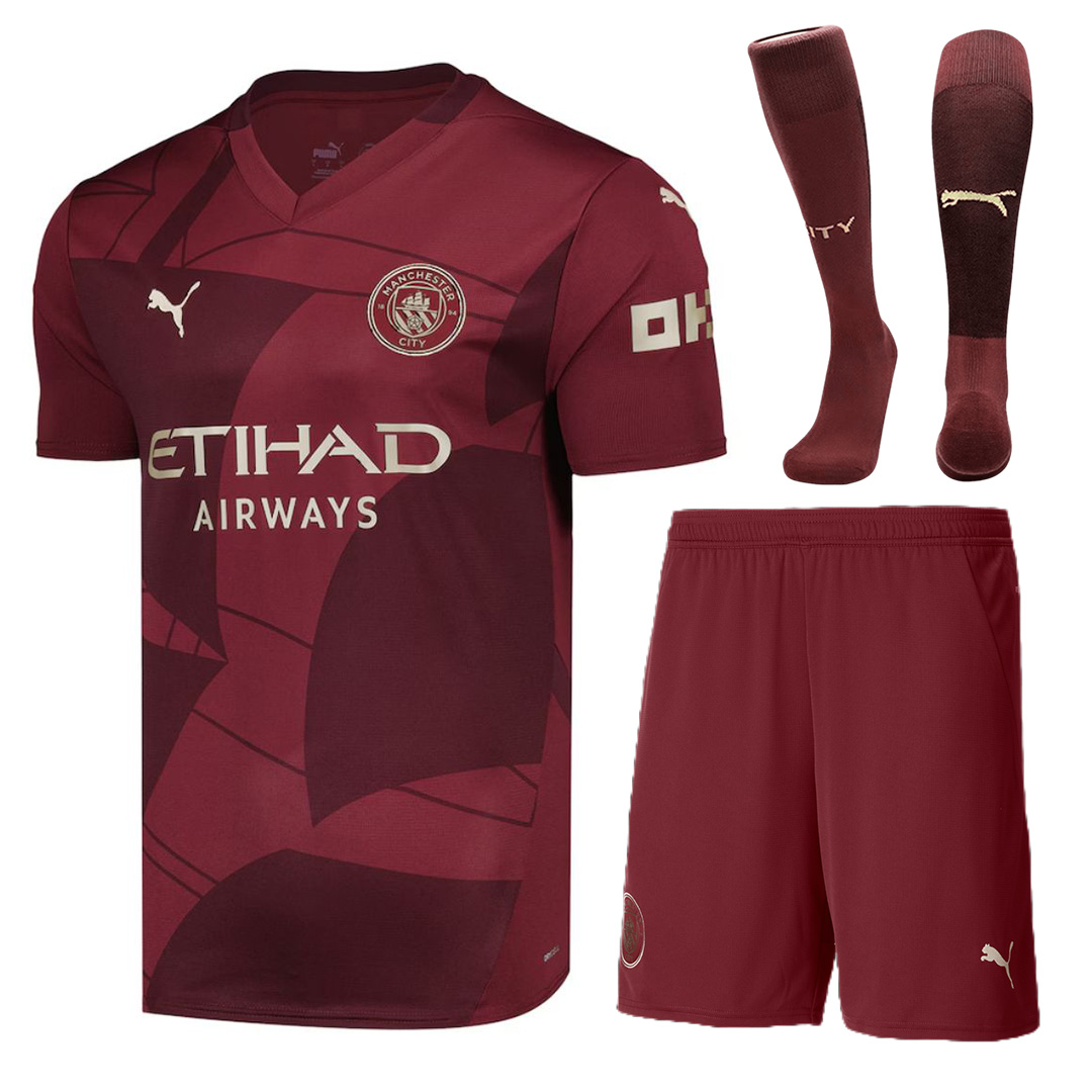 Manchester City Third Full Kit(Jersey+Shorts+Socks) 2024/25 - Reps Jerseys