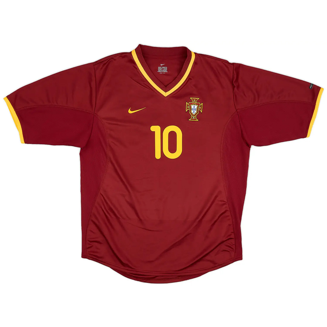 RUI COSTA #10 Portugal Retro Home Jersey Euro Cup 2000 - Reps Jerseys