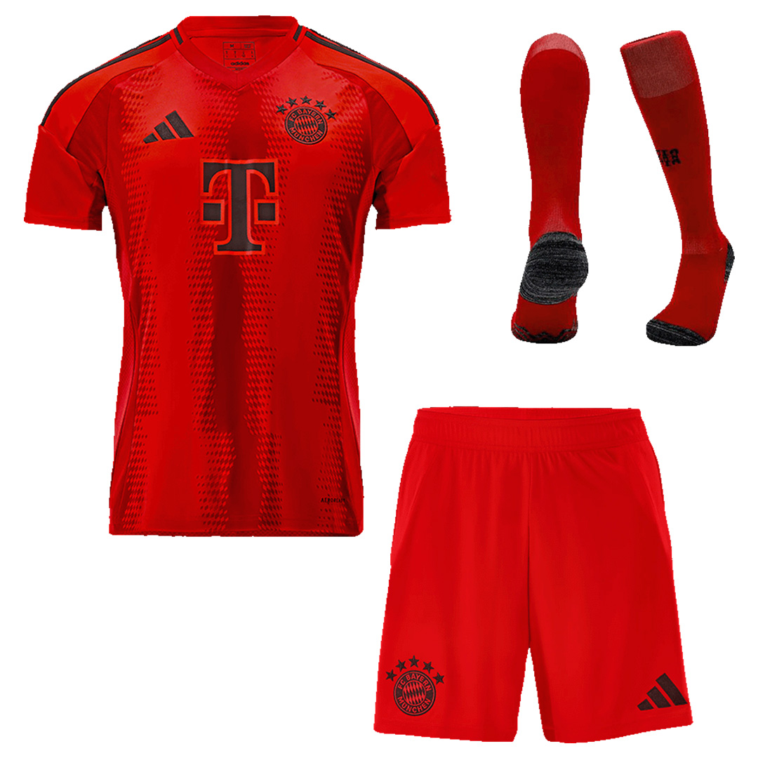 [Super Replica] Bayern Munich Home Whole Kit(Jersey+Shorts+Socks) 2024/25 - Reps Jerseys