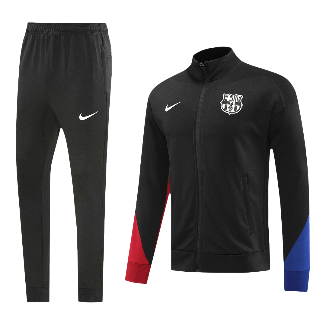 Barcelona Training Jacket Kit (Jacket+Pants) Black 2024/25 - Reps Jerseys