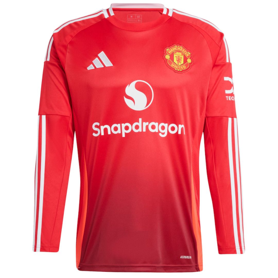 Manchester United Home Long Sleeve Jersey 2024/25 - Reps Jerseys
