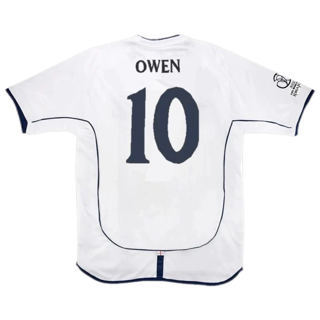 Owen #10 Retro England Home Jersey World Cup 2002 - Reps Jerseys