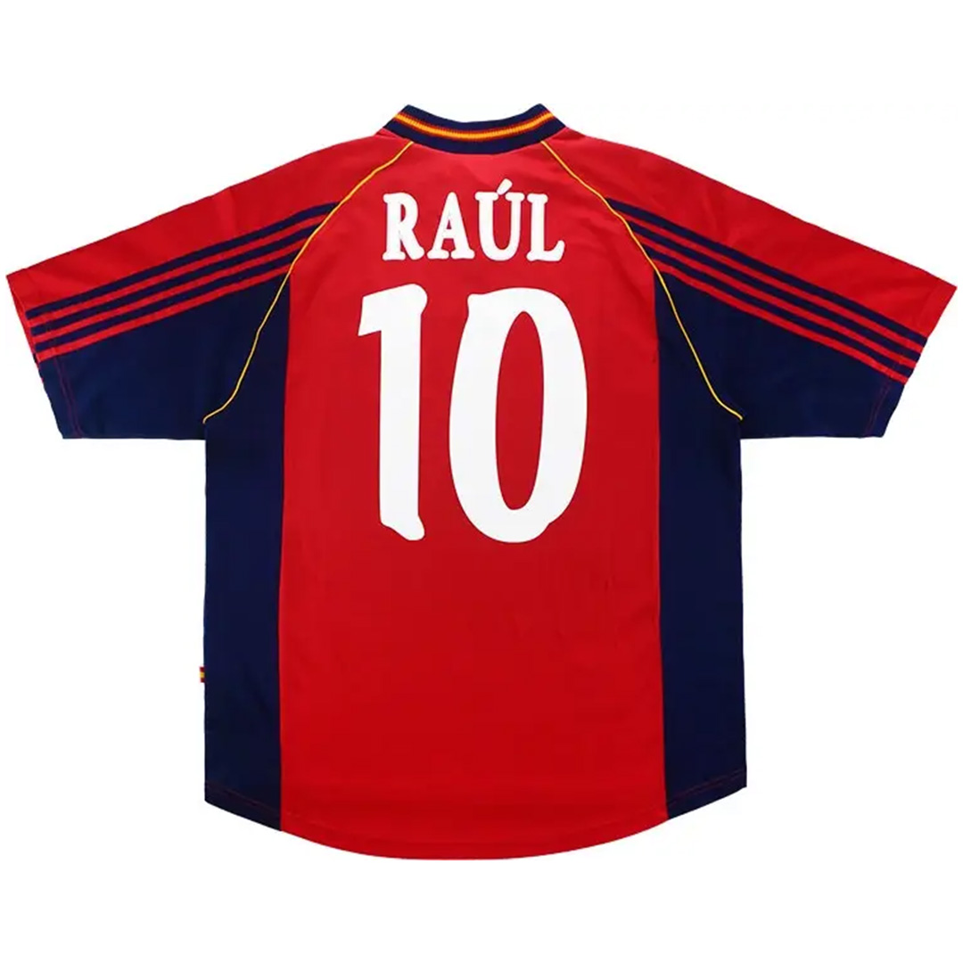 RAÚL #10 Spain Retro Jersey Home World Cup 1998 - Reps Jerseys