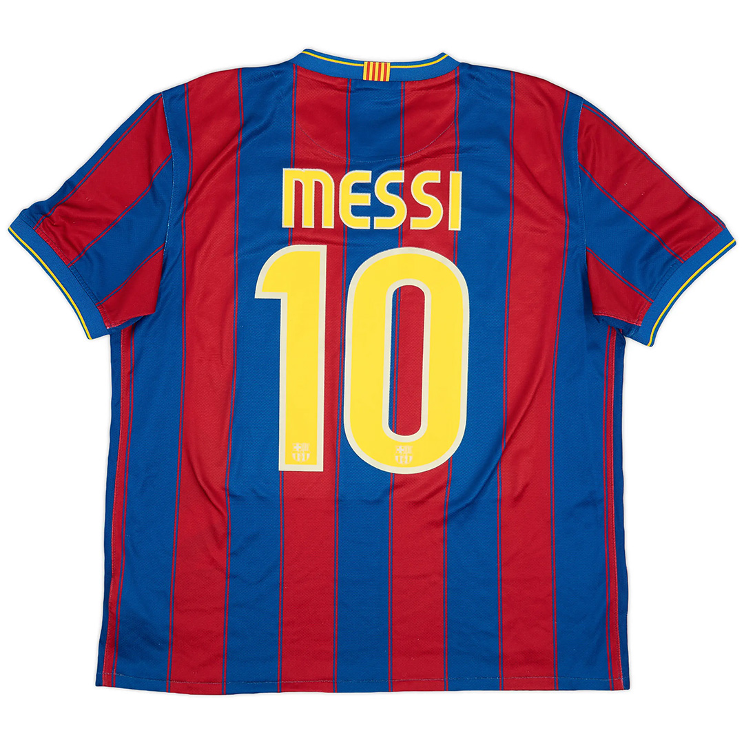 Messi #10 Barcelona Home Retro Jersey 2009/10 - Reps Jerseys