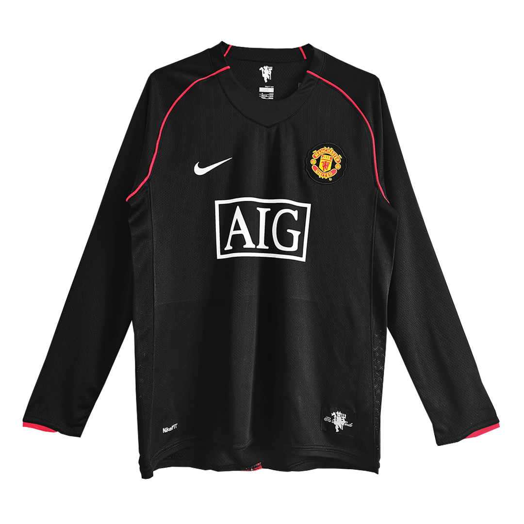 Retro Manchester United Away Long Sleeve Jersey 2007/08 - Reps Jerseys