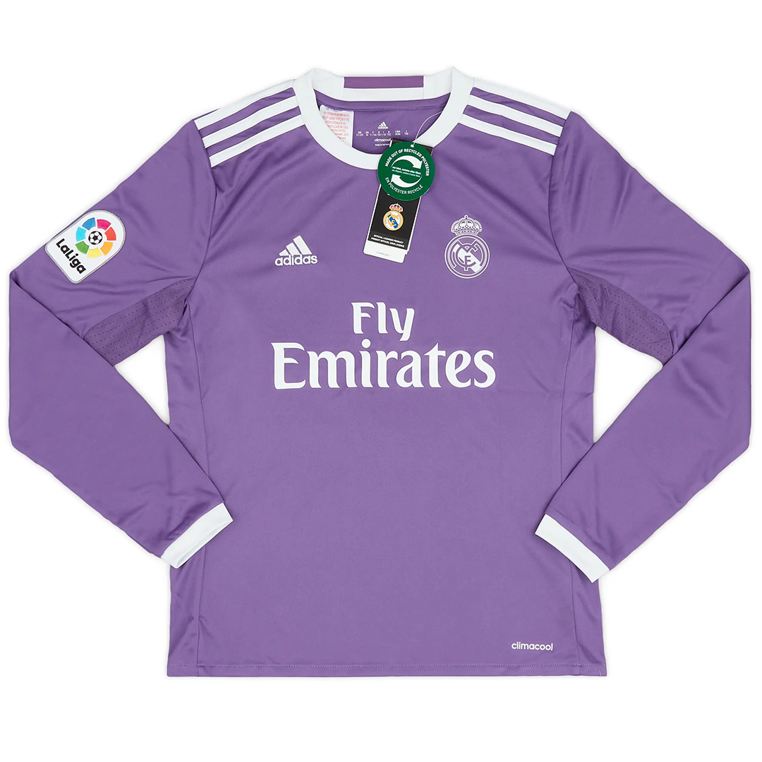 Retro Real Madrid Long Sleeve Away Jersey 2016/17 - Reps Jerseys