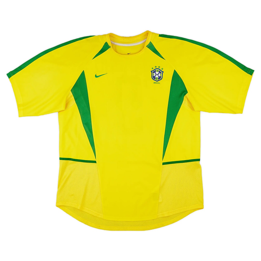 Brazil Retro Jersey Home World Cup 2002 - Reps Jerseys