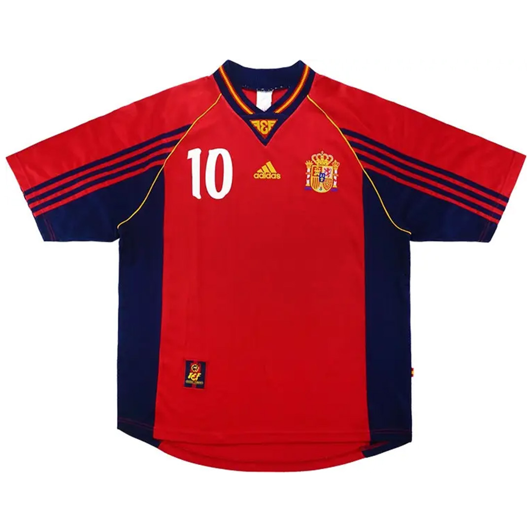 RAÚL #10 Spain Retro Jersey Home World Cup 1998 - Reps Jerseys