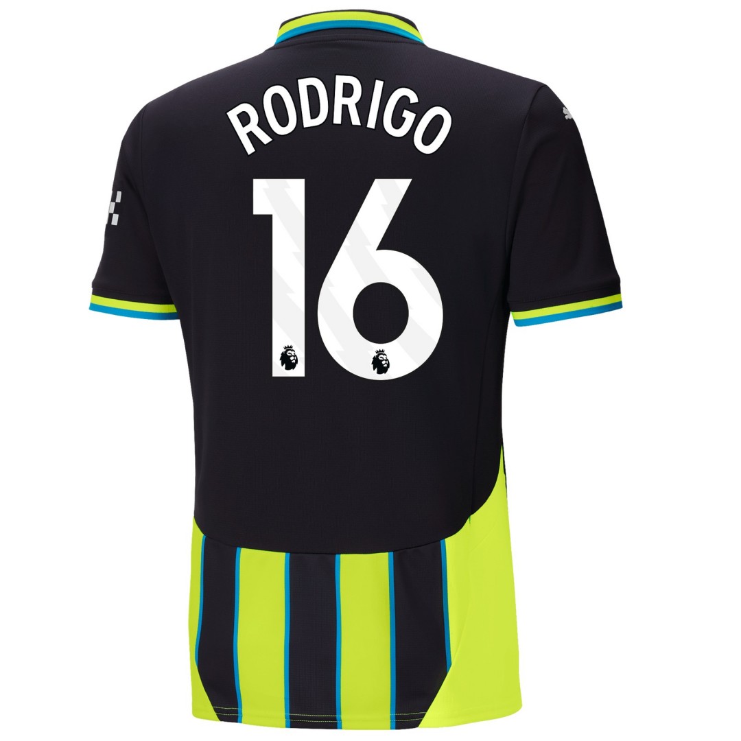 RODRIGO #16 Manchester City Away Jersey 2024/25 - Reps Jerseys