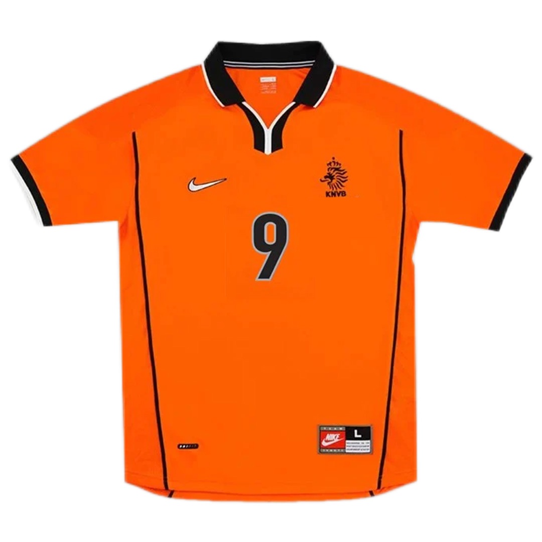 KLUIVERT #9 Retro Netherlands Home Jersey World Cup 1998 - Reps Jerseys