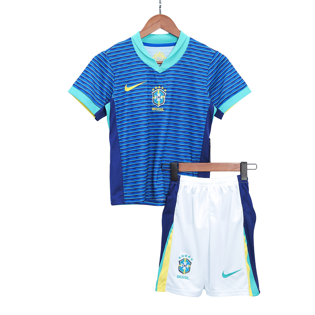 Kids Brazil Away Kit Copa America 2024 - Reps Jerseys
