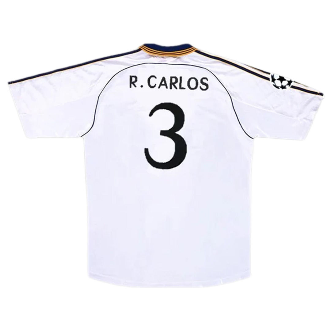 R.Carlos #3 Retro Real Madrid Home Jersey 1998/00 - Reps Jerseys