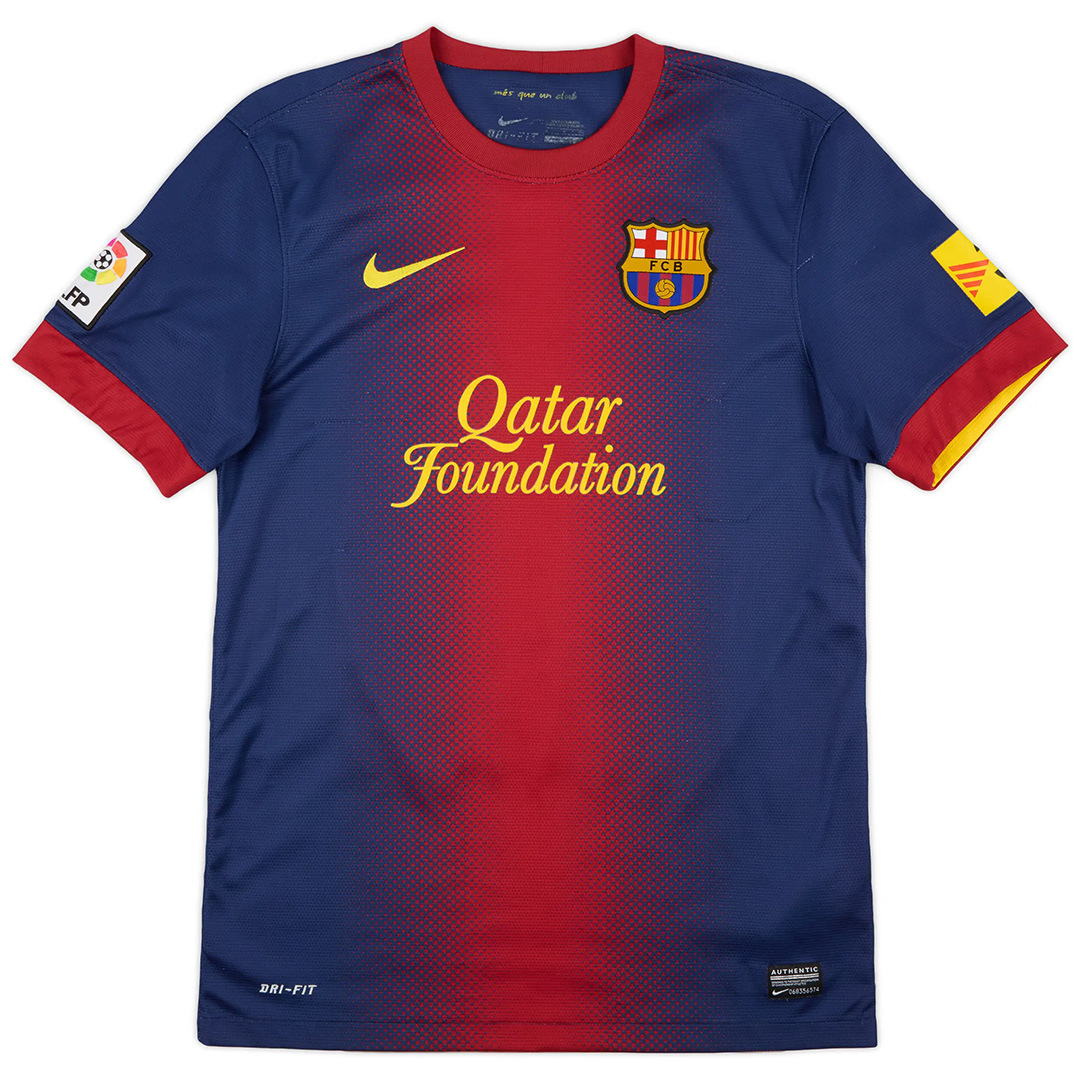 Messi #10 Retro Barcelona Home Jersey 2012/13 - Reps Jerseys