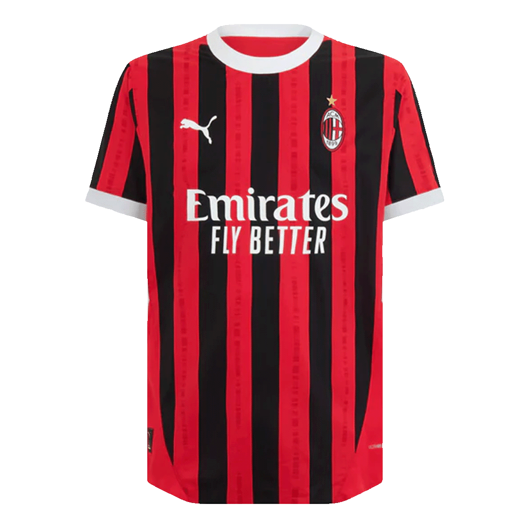 PULISIC #11 AC Milan Home Match Jersey 2024/25 - UCL Font - Reps Jerseys