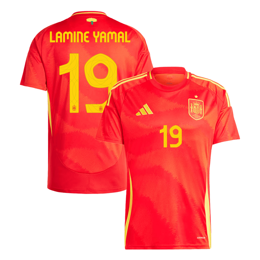 [Super Replica] LAMINE YAMAL #19 Spain Home Jersey Euro 2024 - Reps Jerseys