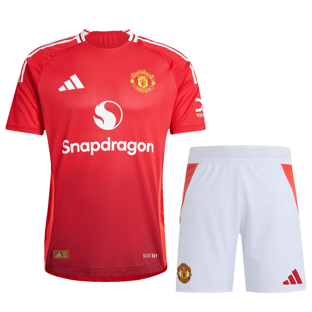 Manchester United Home Match Jersey+Shorts Kit Player Version 2024/25 - Reps Jerseys