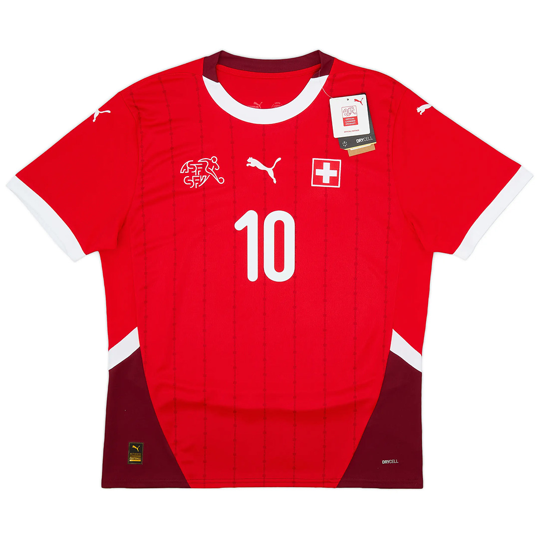 Xhaka #10 Switzerland Home Jersey Euro 2024 - Reps Jerseys