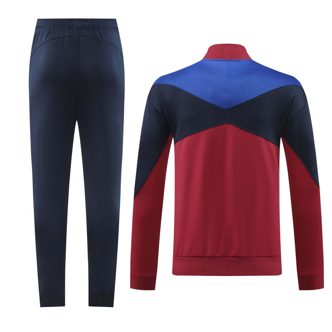 Barcelona Training Kit (Jacket+Pants) Red 2024/25 - Reps Jerseys