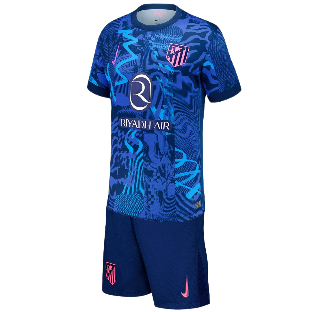 Kids Atletico Madrid Third Jersey Kit 2024/25 - Reps Jerseys