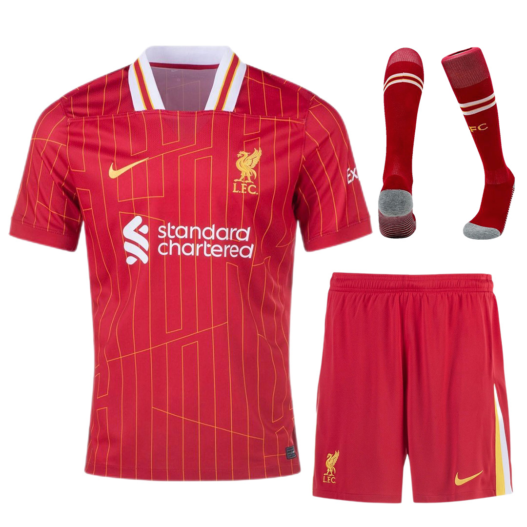 [Super Replica] Liverpool Home Full Kit Jersey+Shorts+Socks 2024/25 - Reps Jerseys