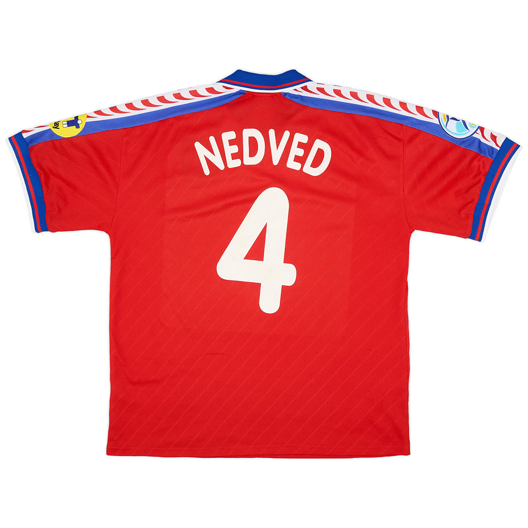 Nedved #4 Retro Czech Republic Home Jersey 1996/98 - Reps Jerseys