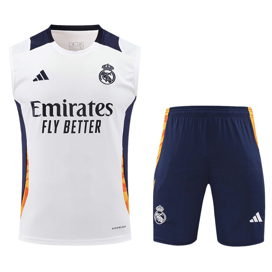 Real Madrid Pre-Match Vest Kit(Jersey+Shorts) 2024/25 - Reps Jerseys