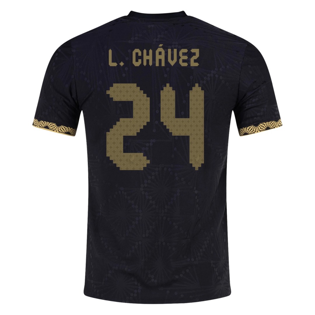 L. CHÁVEZ #24 Mexico Third Jersey Gold Cup Player Version 2025 - Reps Jerseys