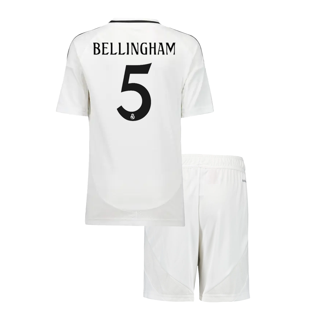 Kids BELLINGHAM #5 Real Madrid Home Kit 2024/25 - Reps Jerseys