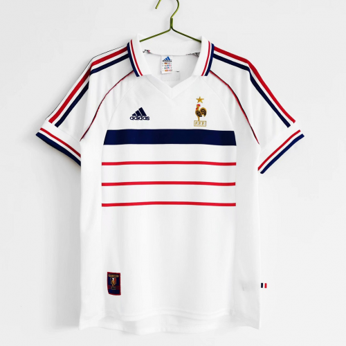 Zidane #10 France Retro Jersey Away World Cup 1998 - Reps Jerseys