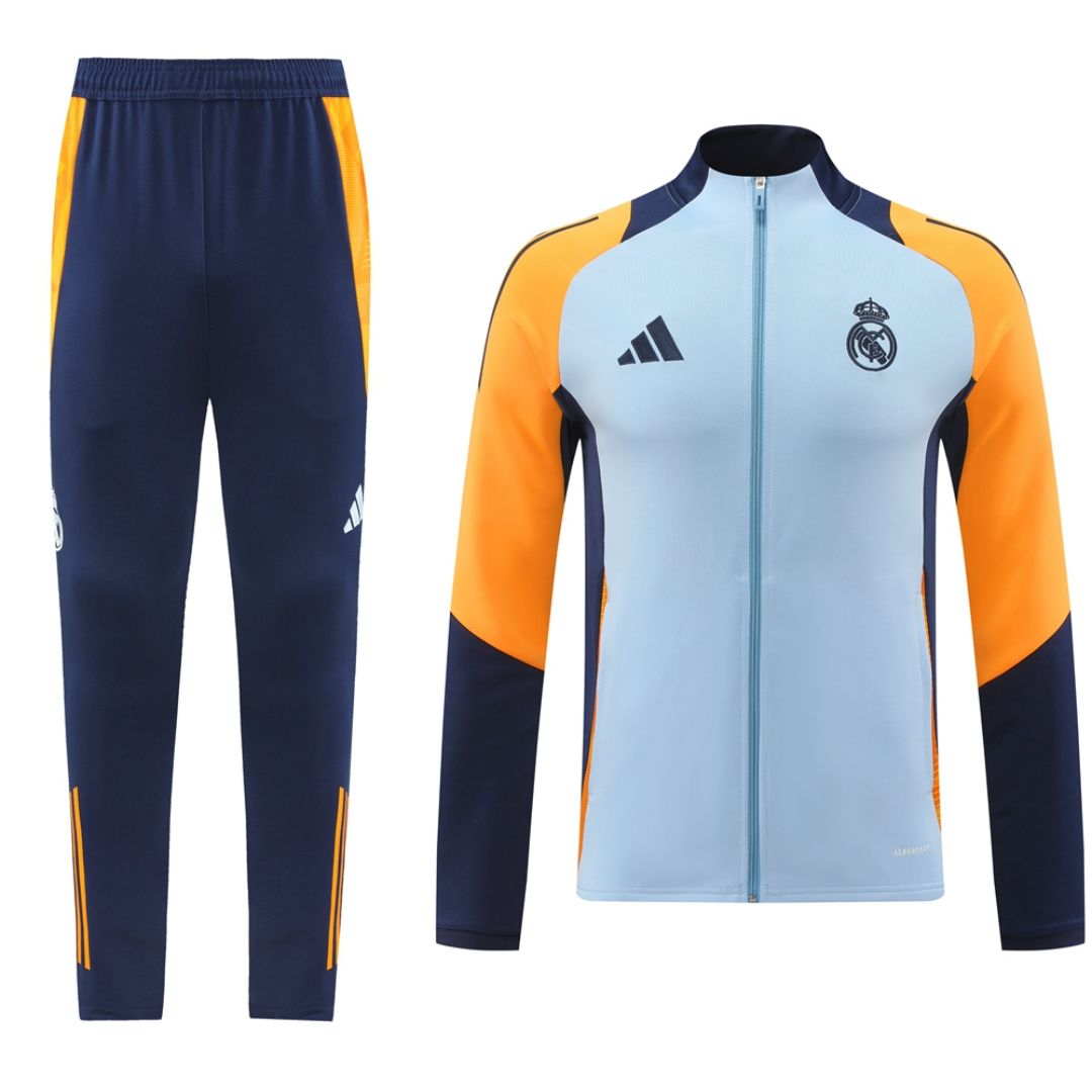 Real Madrid Training Kit (Jacket+Pants) Gray 2024/25 - Reps Jerseys