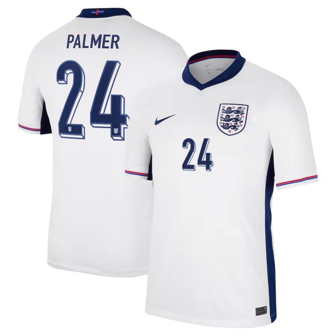[Super Replica] PALMER #24 England Home Jersey Euro 2024 - Reps Jerseys