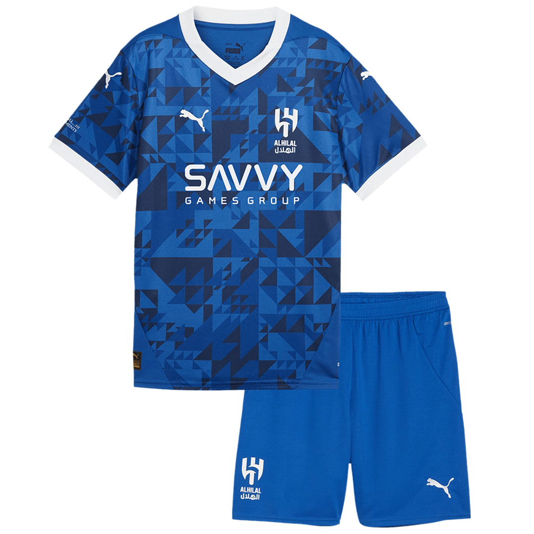 Kids Al Hilal SFC Home Kit(Jersey+Shorts) 2024/25 - Reps Jerseys