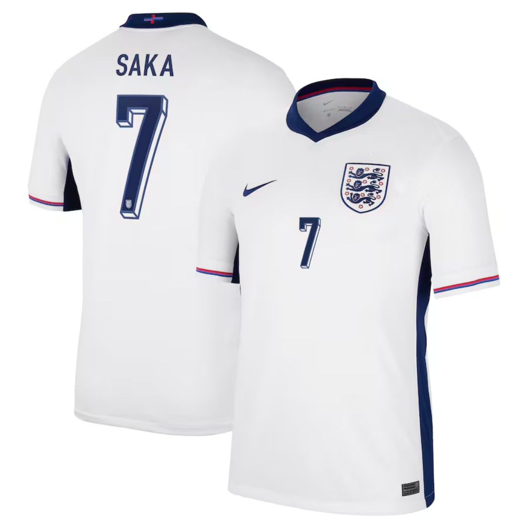 [Super Replica] SAKA #7 England Home Jersey Euro 2024 - Reps Jerseys