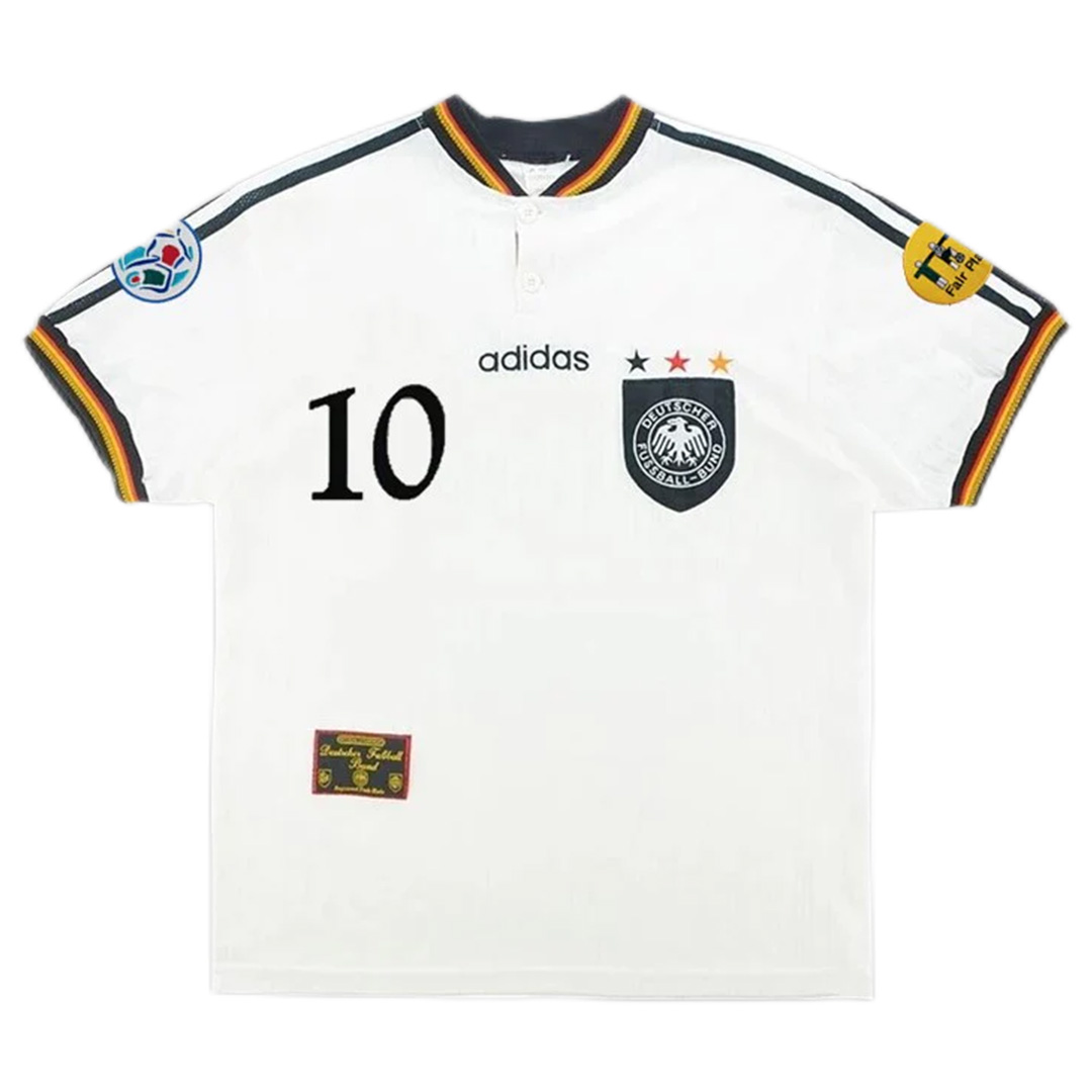 Germany MATTHÄUS #10 Retro Jersey Home Euro Cup 1996 - Reps Jerseys