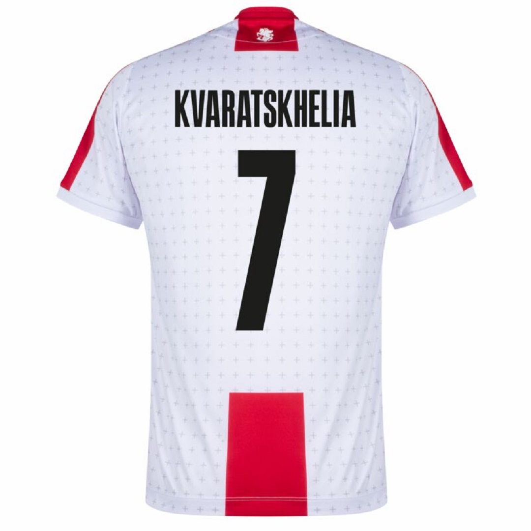 KVARATSKHELIA #7 Georgia Home Jersey Euro 2024 - Reps Jerseys