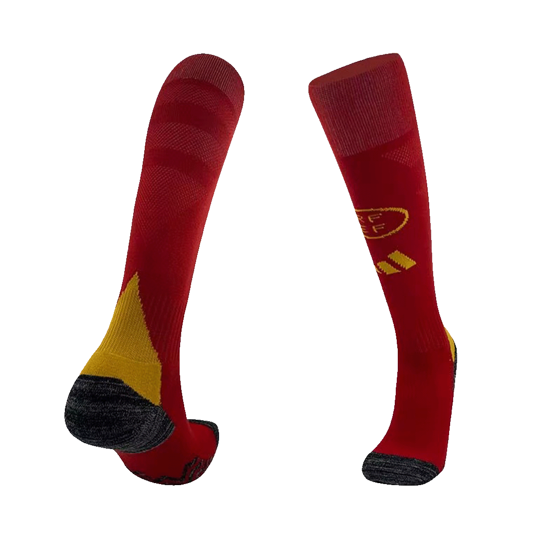 Kids Spain Home Soccer Socks 2024 - Reps Jerseys