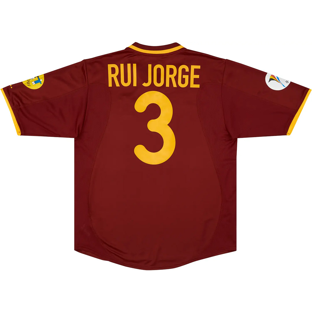 RUI JORGE #3 Portugal Retro Home Jersey Euro Cup 2000 - Reps Jerseys