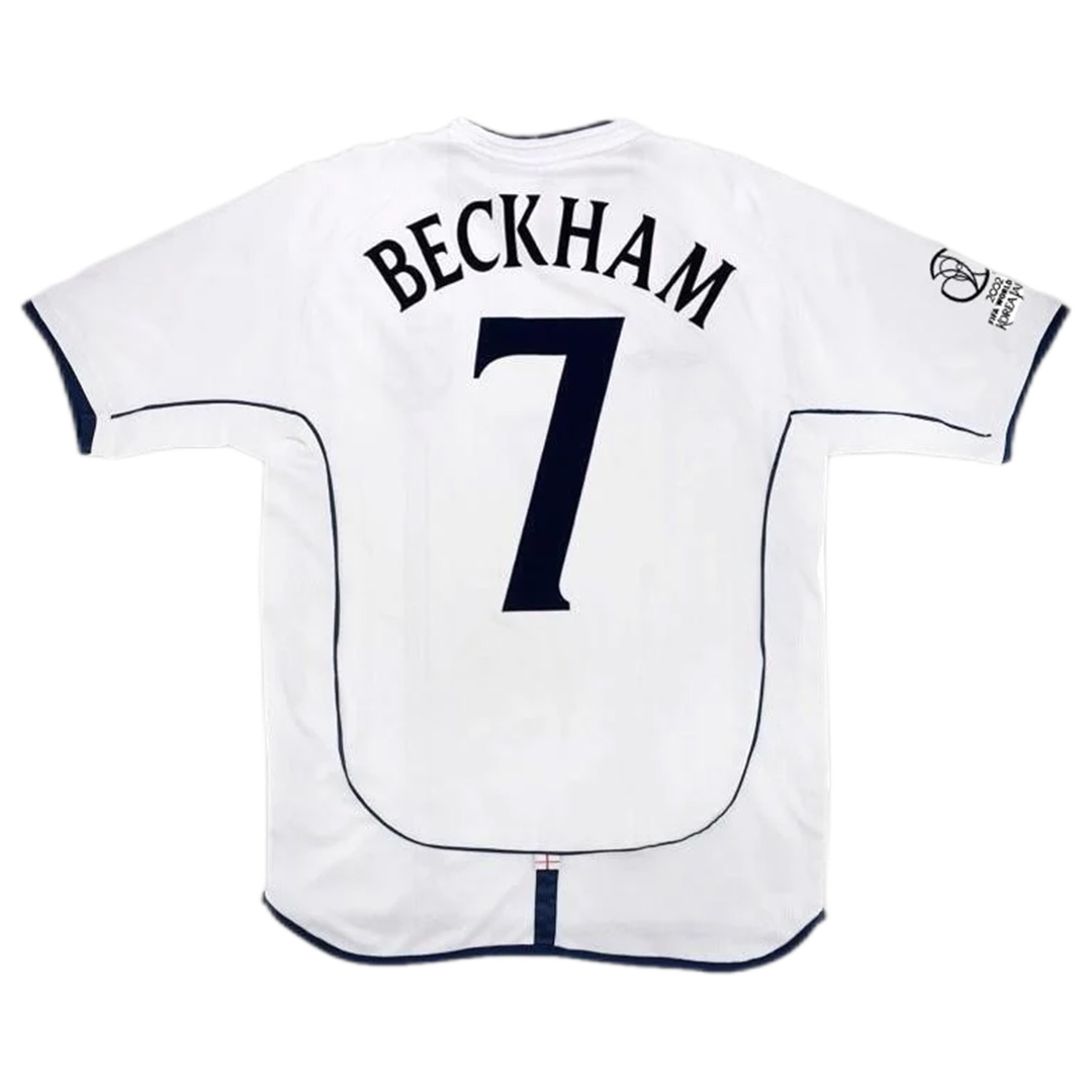 Beckham #7 Retro England Home Jersey World Cup 2002 - Reps Jerseys