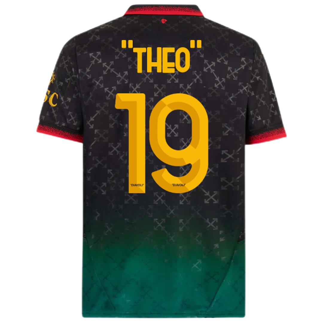 "THEO" #19 AC Milan Fourth Jersey 2024/25 - Reps Jerseys