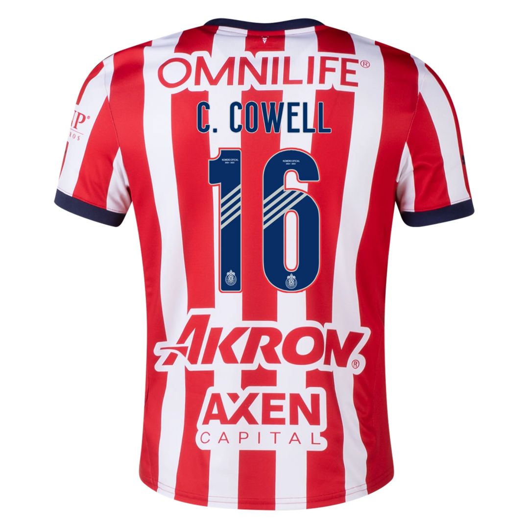 [Super Replica] C. COWELL #16 Chivas Home Jersey 2024/25 - Reps Jerseys