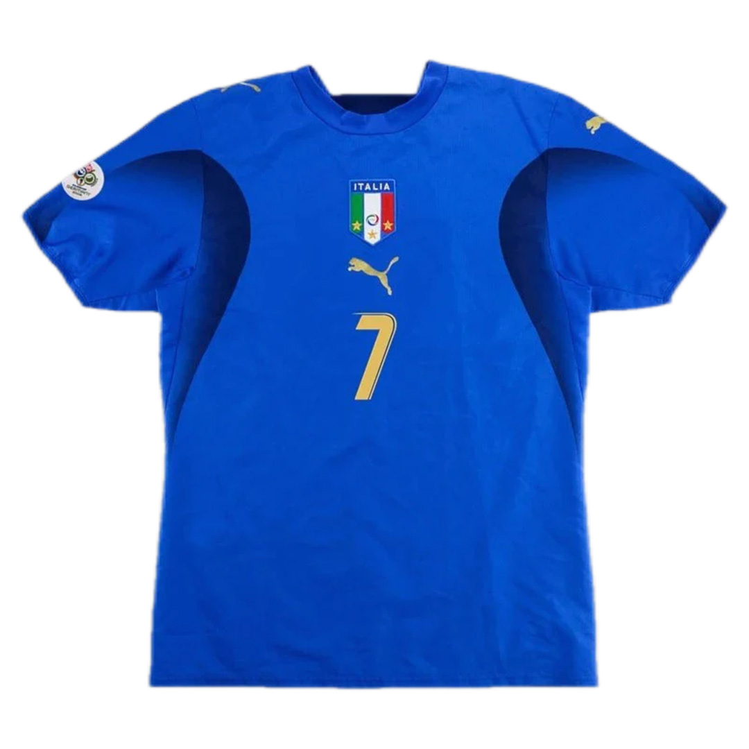 Del Piero #7 Italy Retro Home Jersey World Cup 2006 - Reps Jerseys