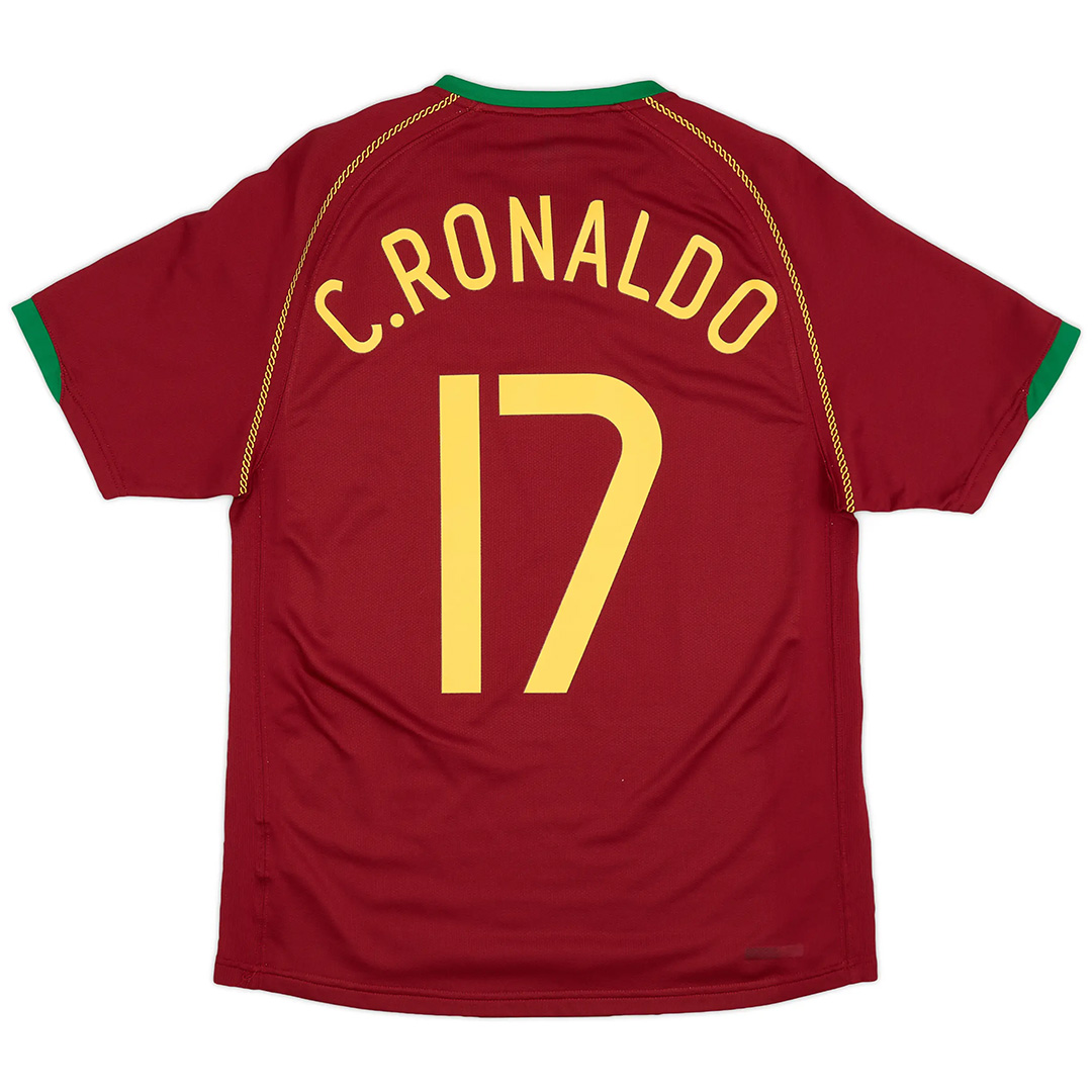 C.RONALDO #17 Portugal Retro Home Jersey World Cup 2006 - Reps Jerseys